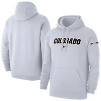 Sweat à capuche Nike blanc Colorado Buffaloes Coach Prime Club Fleece pour homme