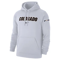 Sweat à capuche Nike blanc Colorado Buffaloes Coach Prime Club Fleece pour homme