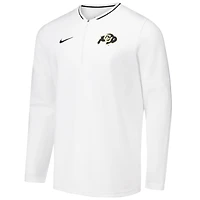 Veste à quart de zip Nike pour hommes, Colorado Buffaloes Coaches, blanche