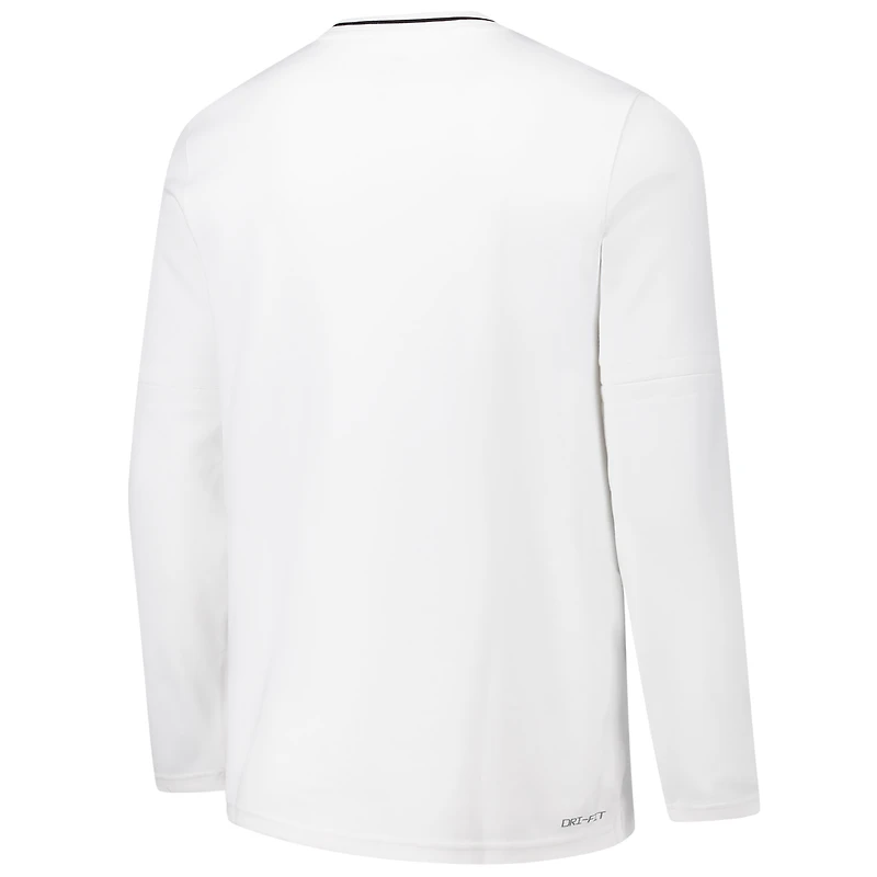 Veste à quart de zip Nike pour hommes, Colorado Buffaloes Coaches, blanche