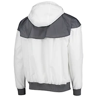 Veste à capuche glissière complète Nike Colorado Buffaloes Windrunner Raglan pour homme, blanche
