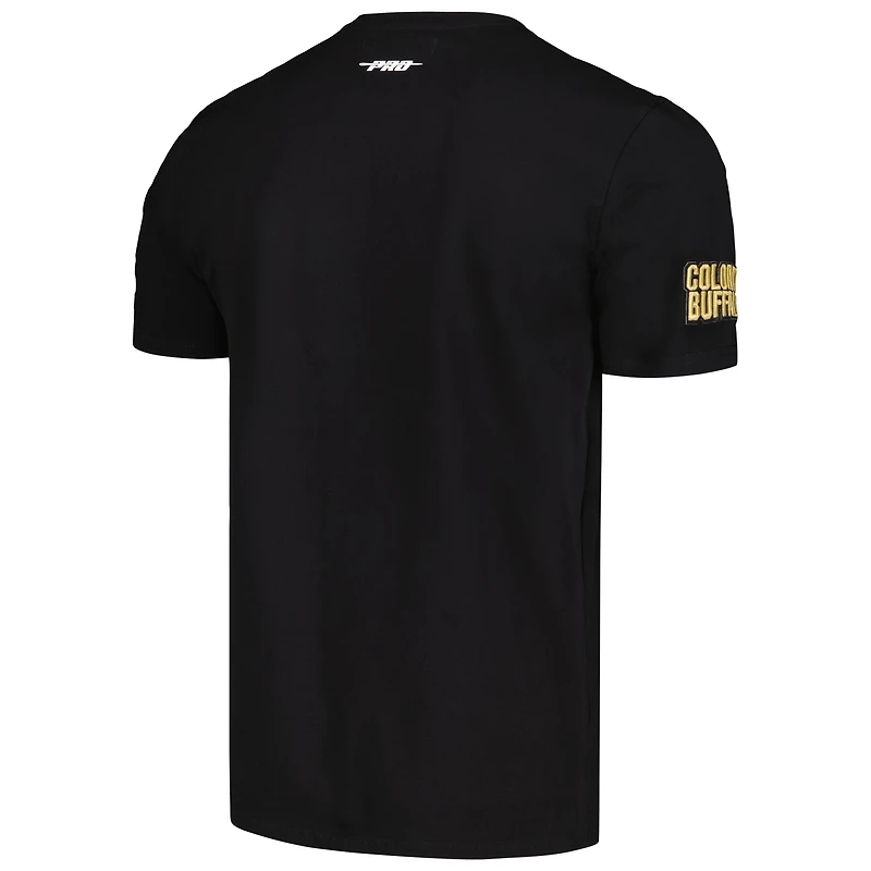 Men's Pro Standard Black Colorado Buffaloes Classic Stacked Logo T-Shirt