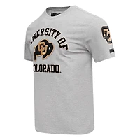 Men's Pro Standard Gray Colorado Buffaloes Classic Stacked Logo T-Shirt