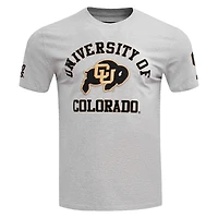 Men's Pro Standard Gray Colorado Buffaloes Classic Stacked Logo T-Shirt