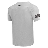 Men's Pro Standard Gray Colorado Buffaloes Classic Stacked Logo T-Shirt