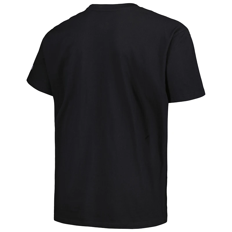 T-shirt noir pour hommes avec le mot-symbole Big & Tall des Buffaloes du Colorado