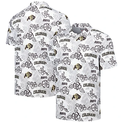 Polo performance Reyn Spooner pour homme, blanc Colorado Buffaloes