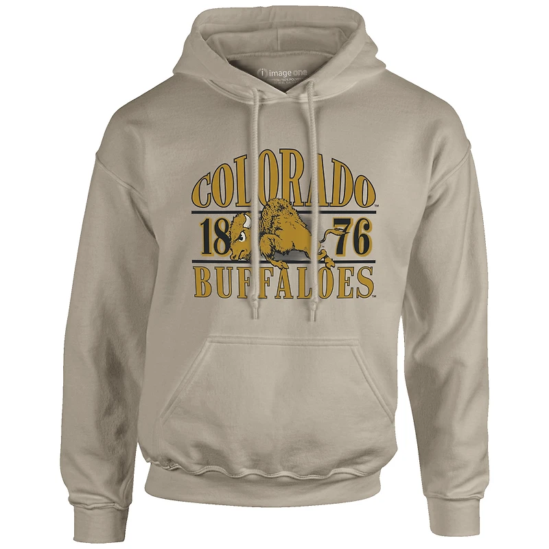 Men's Tan Colorado Buffaloes Upper Arch Letters Pullover Hoodie