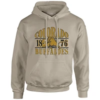Men's Tan Colorado Buffaloes Upper Arch Letters Pullover Hoodie