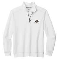 Veste demi-zip Tommy Bahama blanche pour homme des Colorado Buffaloes Montego Bay