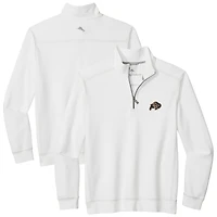 Veste demi-zip Tommy Bahama blanche pour homme des Colorado Buffaloes Montego Bay