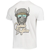 T-shirt bandana blanc pour homme avec la mascotte des Colorado Buffaloes