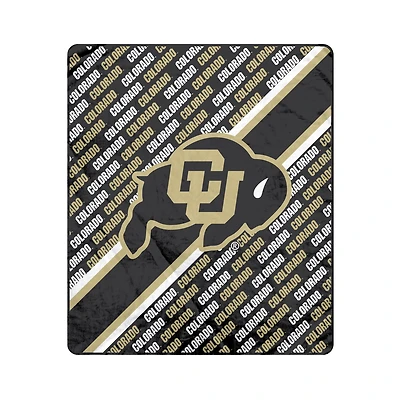 Pegasus Colorado Buffaloes 60" x 70" Diagonal Lined Wordmark Ultra Soft Blanket