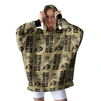 Pegasus Colorado Buffaloes Homefield Repeat Logo Wearable Hooded Blanket