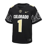 Preschool Nike #1 Black Colorado Buffaloes Untouchable Football Jersey