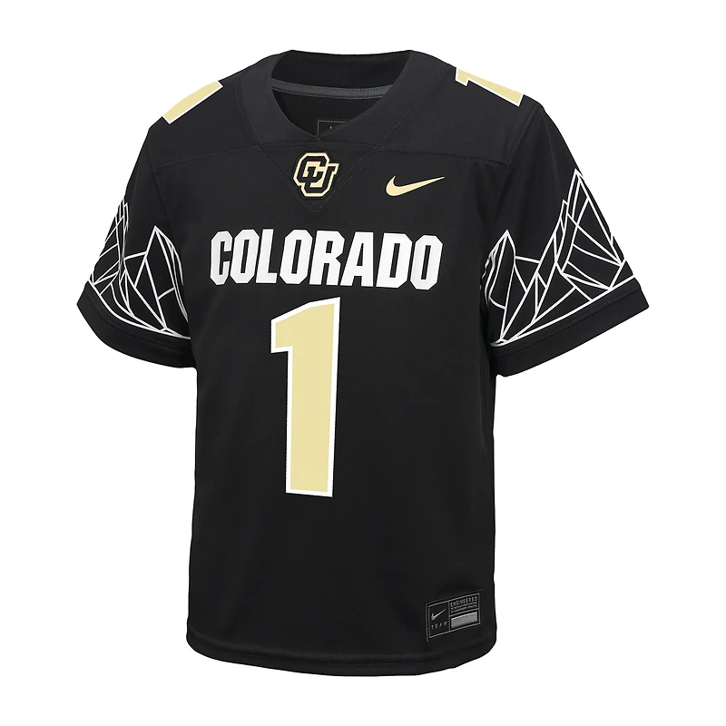 Preschool Nike #1 Black Colorado Buffaloes Untouchable Replica Football Jersey