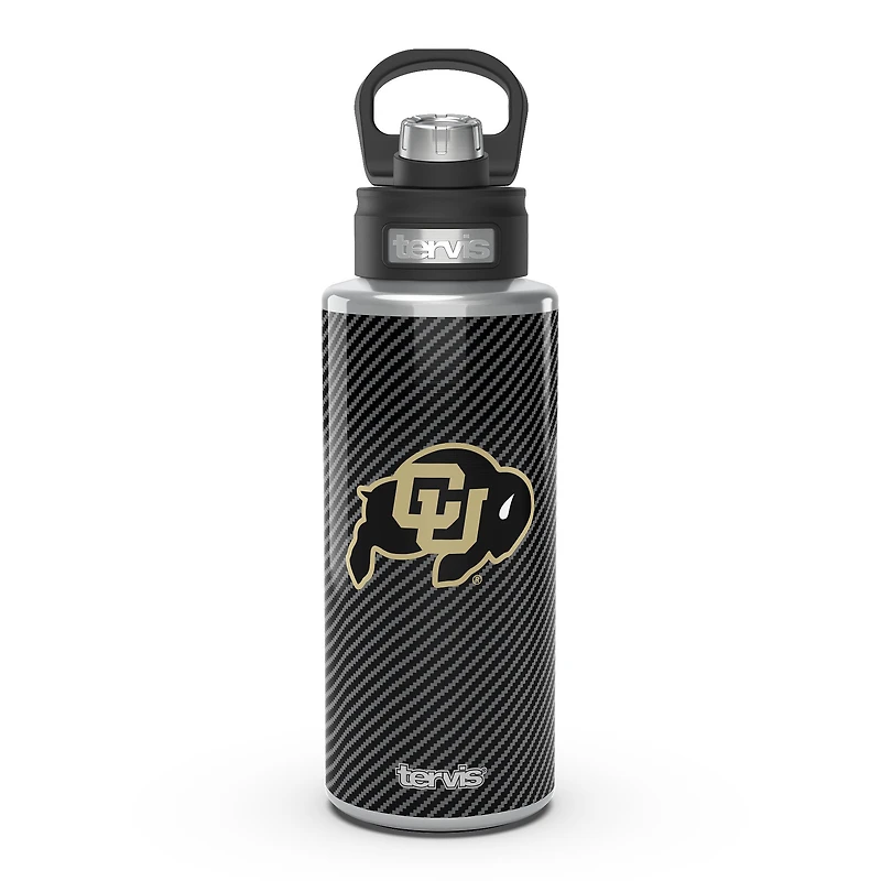 Tervis Colorado Buffaloes 32oz. Carbon Fiber Wide Mouth Water Bottle