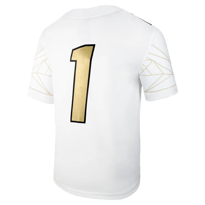Maillot de football alternatif Nike pour tout-petit n° 1 blanc des Colorado Buffaloes