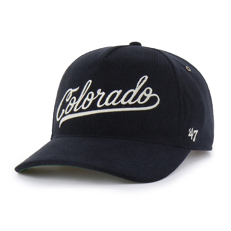 Casquette ajustable unisexe en velours côtelé Golden Age des Colorado Buffaloes, collection '47 Black