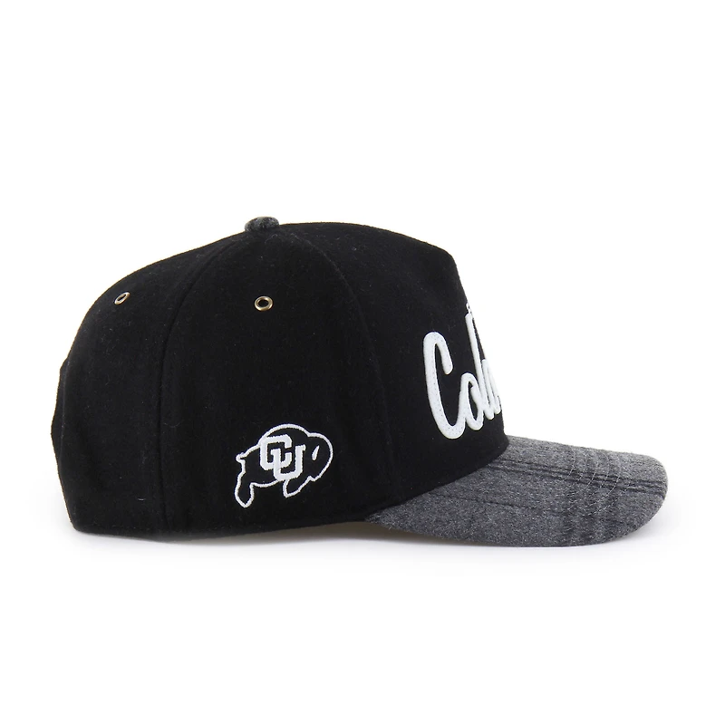 Unisex '47 Black Colorado Buffaloes Windowpane Plaid Collection Hitch Adjustable Hat