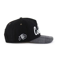 Unisex '47 Black Colorado Buffaloes Windowpane Plaid Collection Hitch Adjustable Hat