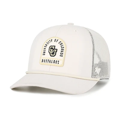 Casquette de camionneur unisexe ajustable « 47 » couleur crème Colorado Buffaloes Core & Inline Gravestone