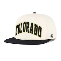 Casquette unisexe ajustable « 47 Natural Colorado Buffaloes Crossover Off Hand »