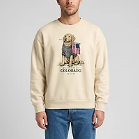 Unisex Uscape Apparel Cream Colorado Buffaloes Americana Good Boy Ribbed Premium Sweatshirt