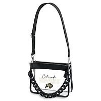 Sac bandoulière mini à chaîne en plastique WEAR by Erin Andrews Colorado Buffaloes