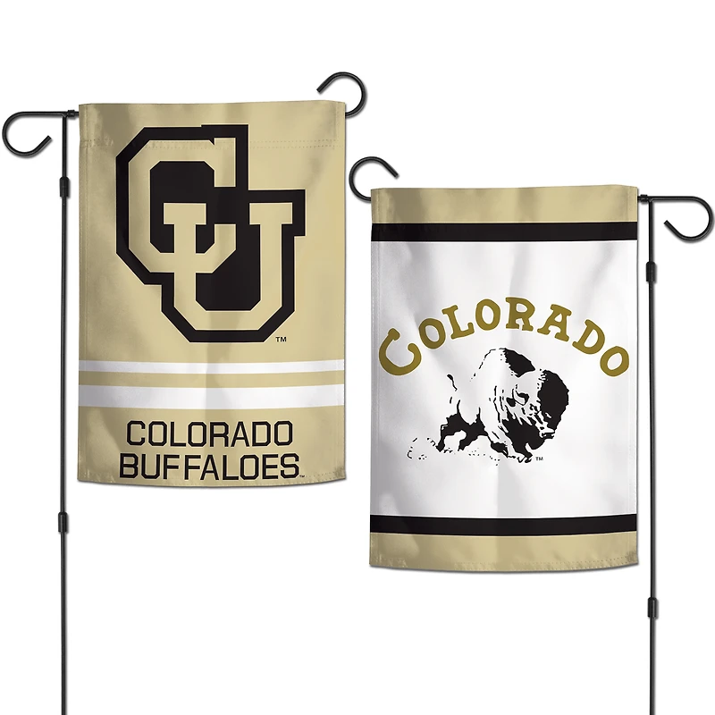 WinCraft Colorado Buffaloes Drapeau de jardin double face College Vault 30,5 x 45,7 cm