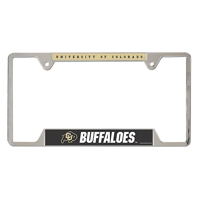 WinCraft  Colorado Buffaloes Chrome Plated Metal License Plate Frame
