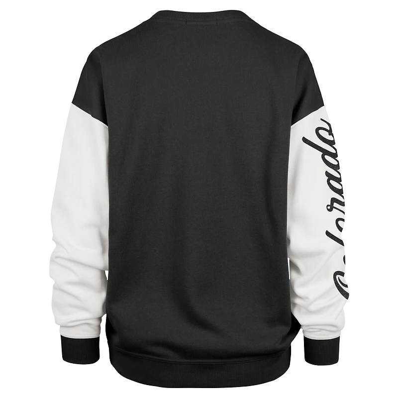 Sweat-shirt à enfiler Andie Double Header Rise '47 Black Colorado Buffaloes pour femme