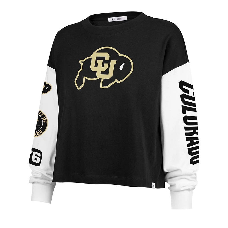 Women's '47 Black Colorado Buffaloes Sydney Long Sleeve T-Shirt