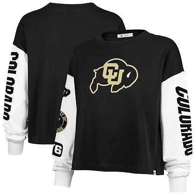 Women's '47 Black Colorado Buffaloes Sydney Long Sleeve T-Shirt