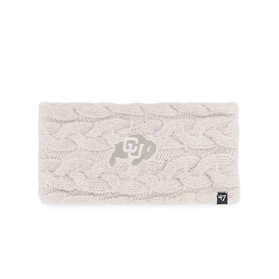 Women's '47 Natural Colorado Buffaloes Core & Inline Latte Knit Headband