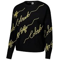 Pull-over noir Colorado Buffaloes Love Note pour femme