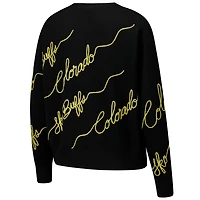 Pull-over noir Colorado Buffaloes Love Note pour femme