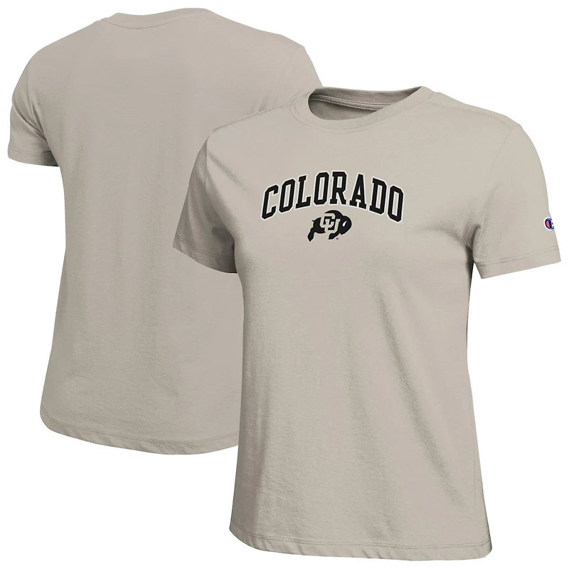 Women's Champion  Gold Colorado Buffaloes Arched Over Logo T-Shirt