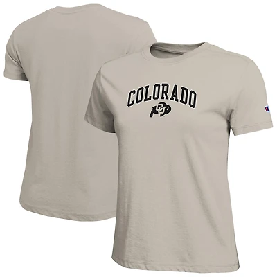 Women's Champion  Gold Colorado Buffaloes Arched Over Logo T-Shirt