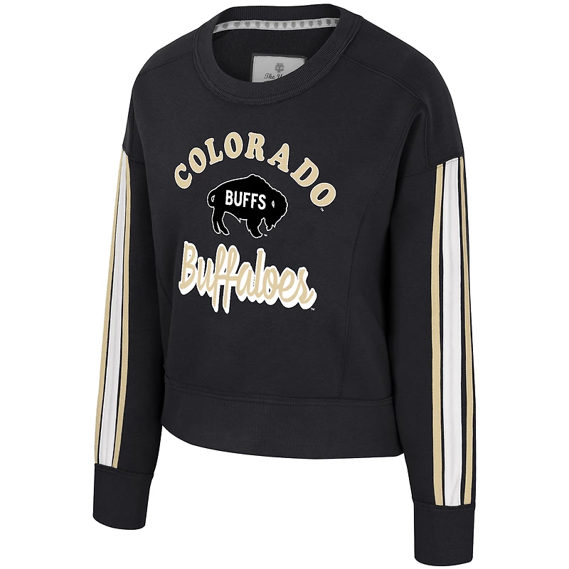 Women's Colosseum  Black Colorado Buffaloes Honeymoon Sweatshirt