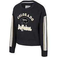 Women's Colosseum  Black Colorado Buffaloes Honeymoon Sweatshirt