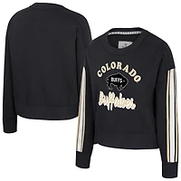 Women's Colosseum  Black Colorado Buffaloes Honeymoon Sweatshirt