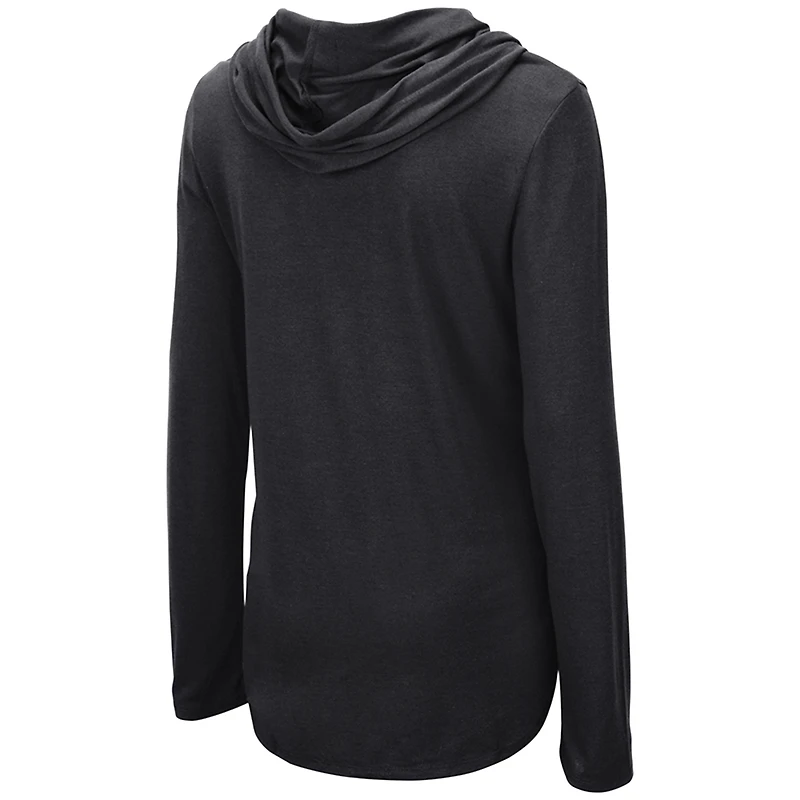 Women's Colosseum Black Colorado Buffaloes My Lover Lightweight Long Sleeve Hoodie T-Shirt