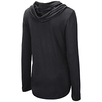 Women's Colosseum Black Colorado Buffaloes My Lover Lightweight Long Sleeve Hoodie T-Shirt
