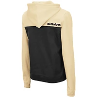 Women's Colosseum Gold/Black Colorado Buffaloes Aidan Lightweight Half-Zip Hoodie