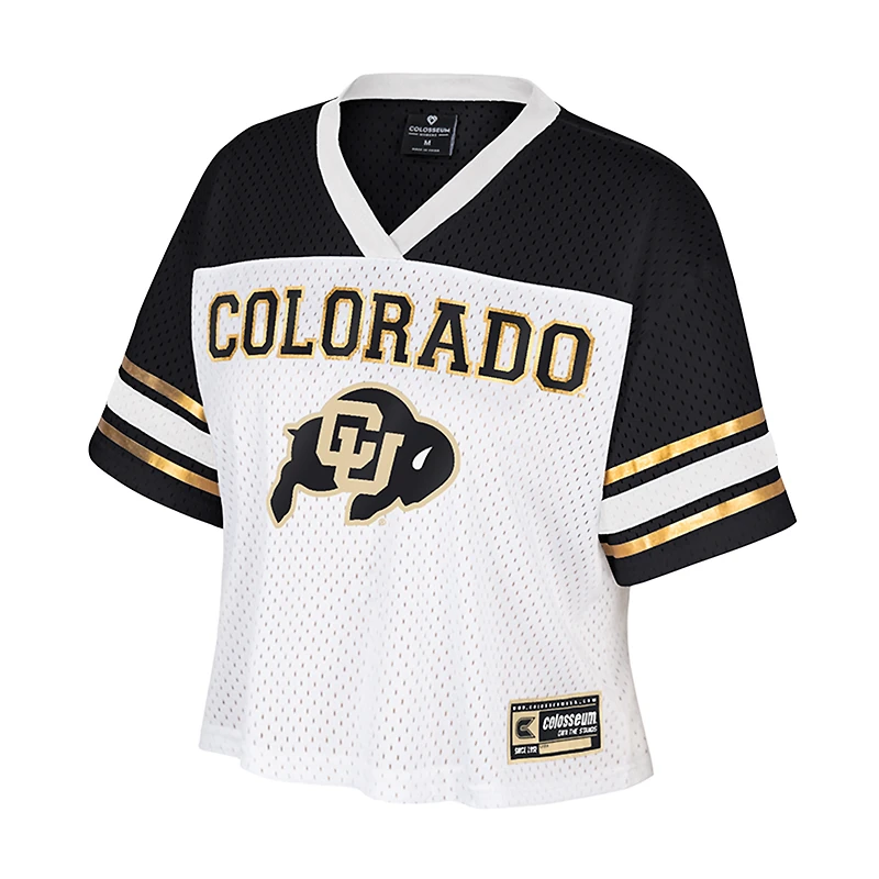 Maillot de football court blanc Colosseum pour femme Colorado Buffaloes Treasure