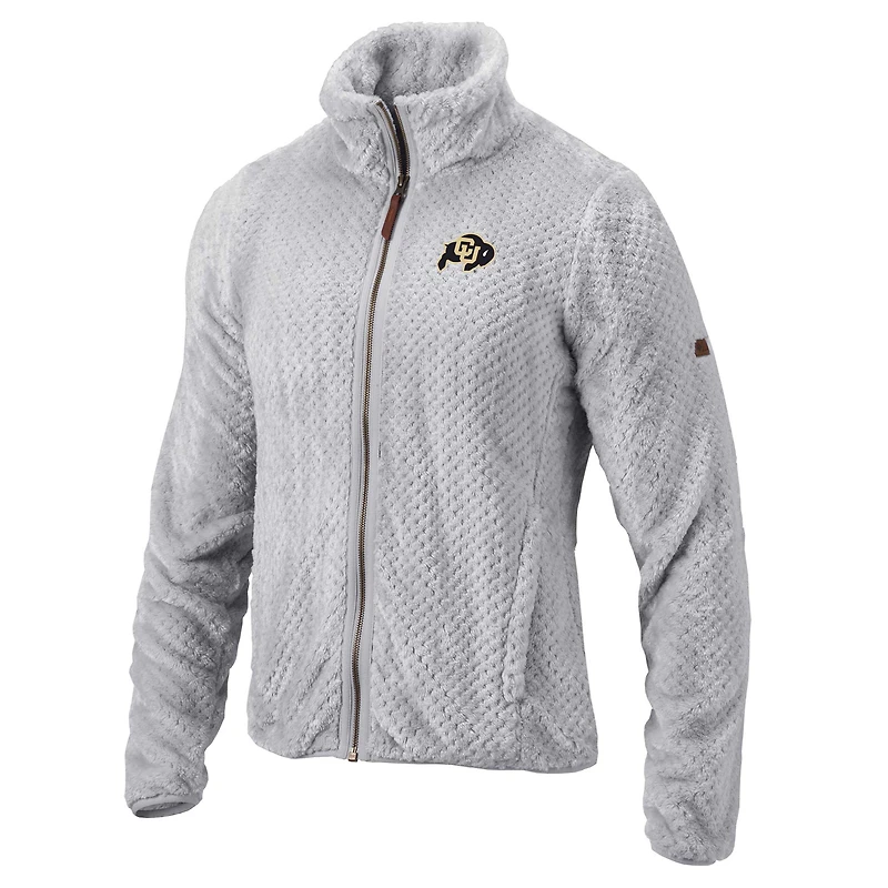 Women's Columbia Gray Colorado Buffaloes Fire Side II Full-Zip Jacket