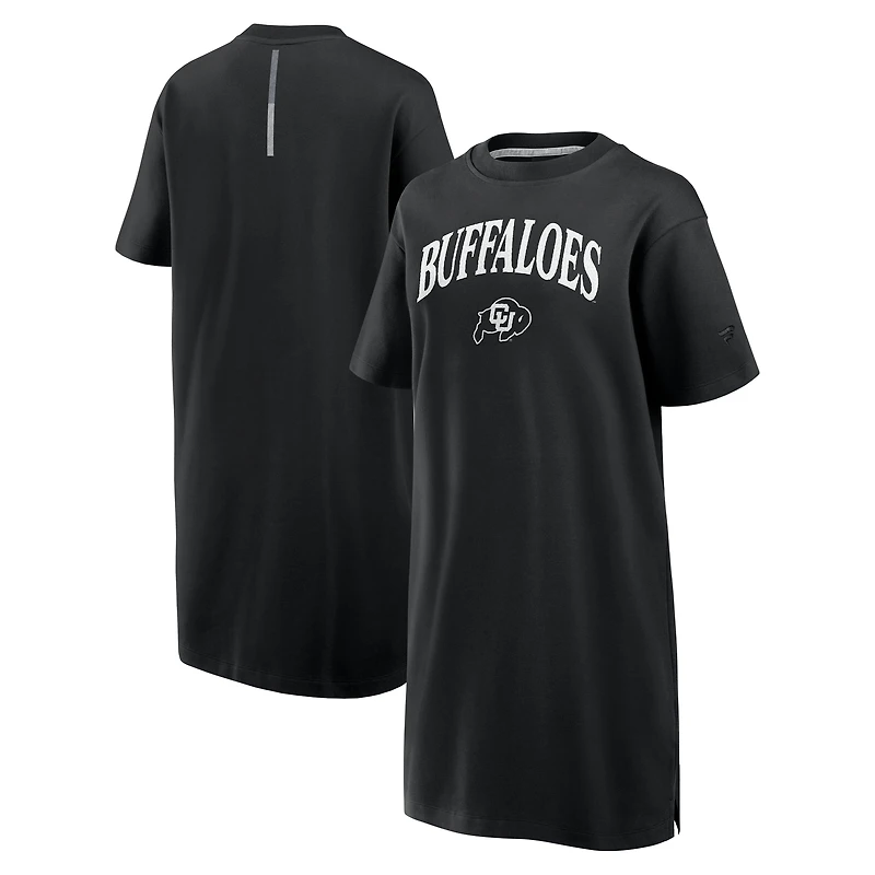 Robe t-shirt noire à trois mélanges Elements Go de Fanatics Colorado Buffaloes pour femme