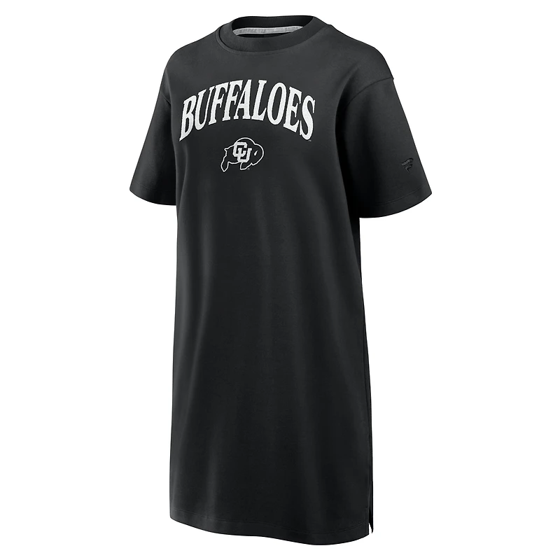 Robe t-shirt noire à trois mélanges Elements Go de Fanatics Colorado Buffaloes pour femme