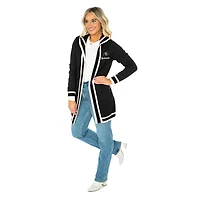 Women's Gameday Couture  Black Colorado Buffaloes Tri-Blend Rounded Stripe Cardigan